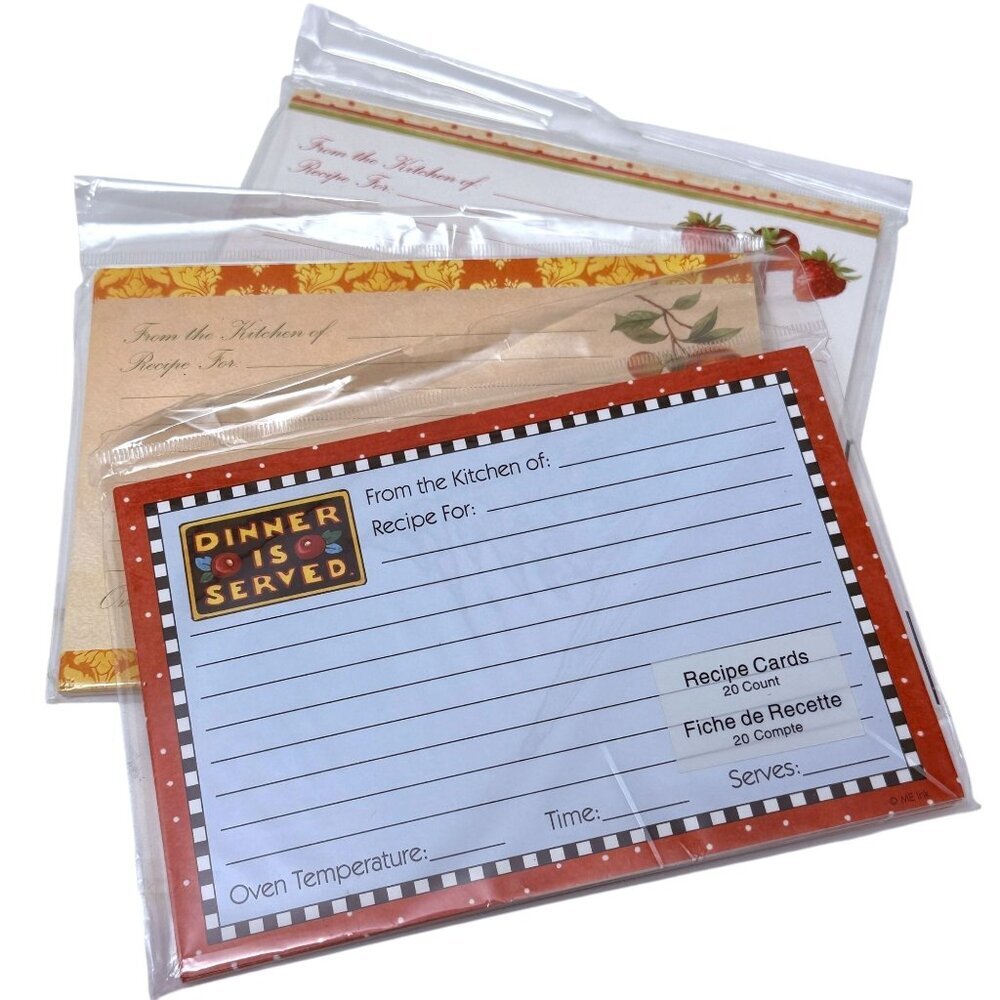 3 Packs of 20 Recipe Cards by Studio 18 From the Kitchen Of Series 4x6"